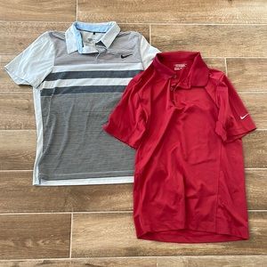 2 Nike Golf Collard Shirts